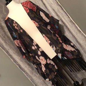 Beautiful Fringed Kimono